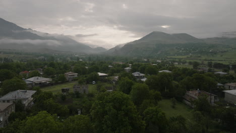 settlements near atskuri with idyllic nature surroundings in georgia