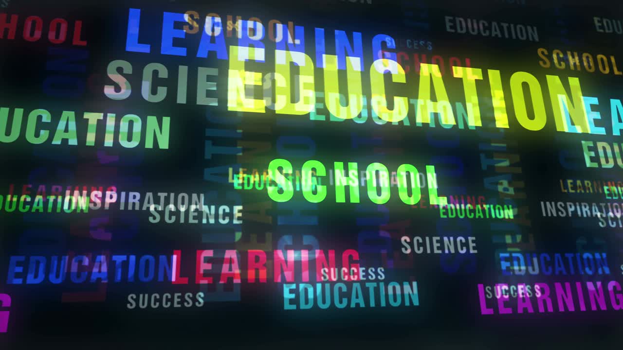 비즈니스, 산업 및 기술 텍스트 루프 추상 개념