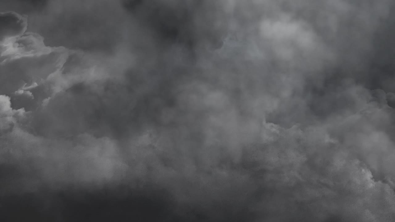 번개 폭풍 밤 하늘 4k