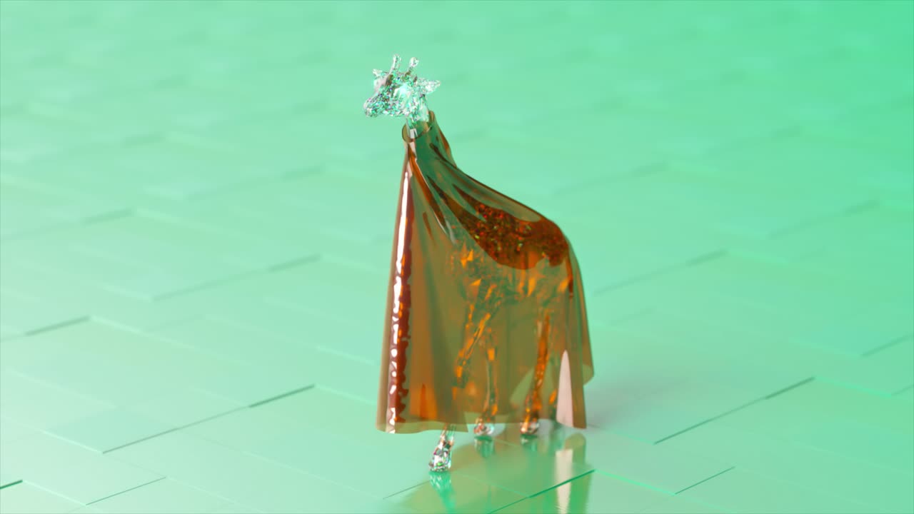 Abstract Giraffe Sculpture