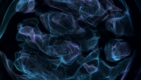patrón de energía colorido concepto de galaxia brillando en el espacio. animación de fondo de espacio abstracto, luz brillante, proyección, círculo de partículas de estrellas brillantes. resolución 4k