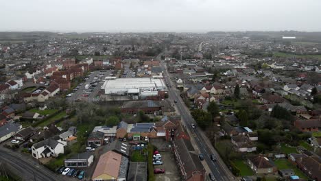 tiptree essex uk aerial view high road