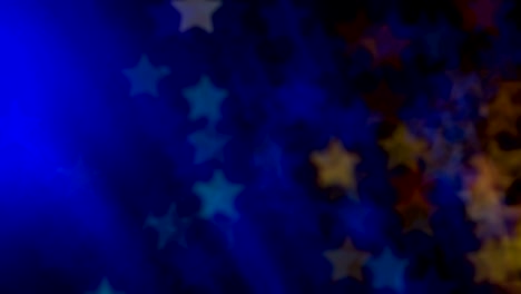 bokeh in the background in the form of many stars