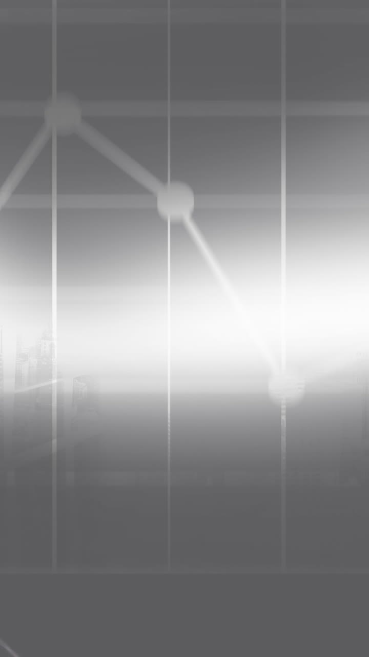 animazione dell'elaborazione dei dati sul paesaggio urbano