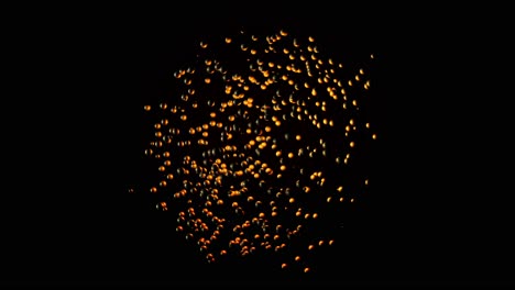 explosión de una esfera brillante abstracta