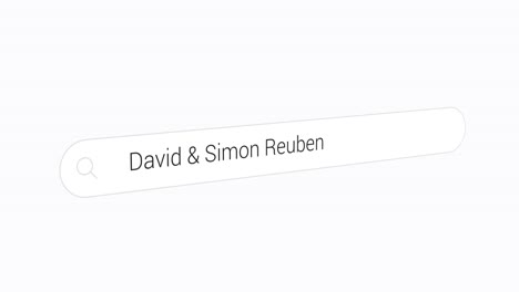 searching for david and simon reuben on the search engine