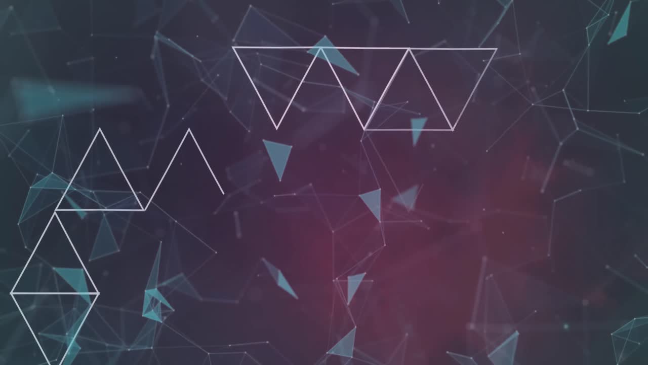 animación de la red de conexiones sobre un fondo oscuro