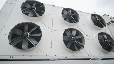 air conditioners on the roof of an industrial building. hvac