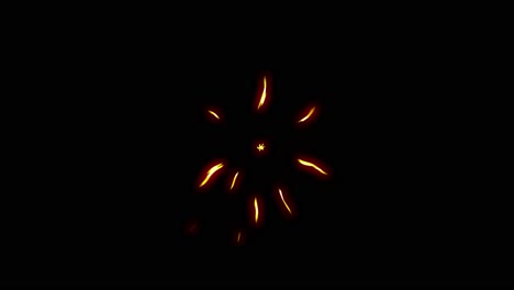 Cartoon 4k gun fire elements. Flash fx hand drawn gun shoot effects with alpha layer