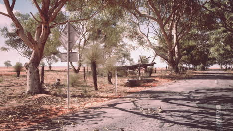 empty road in the australian outback