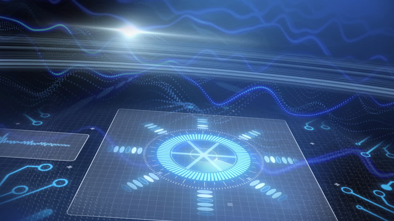 Animation of data processing and computer circuit boards