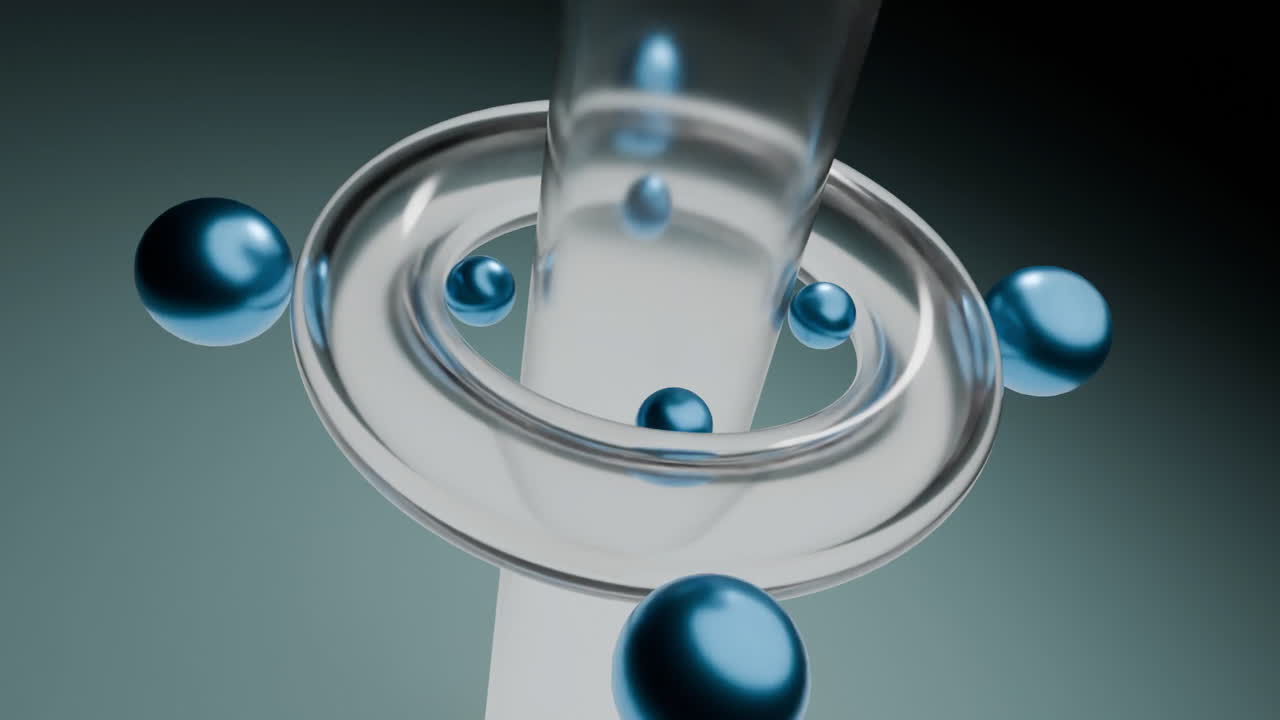 Abstract 3D Design with Rings and Spheres