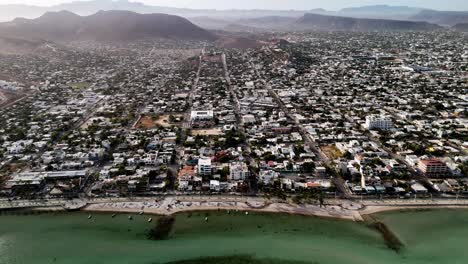 shot of the city of la paz, baja california sur, mexico