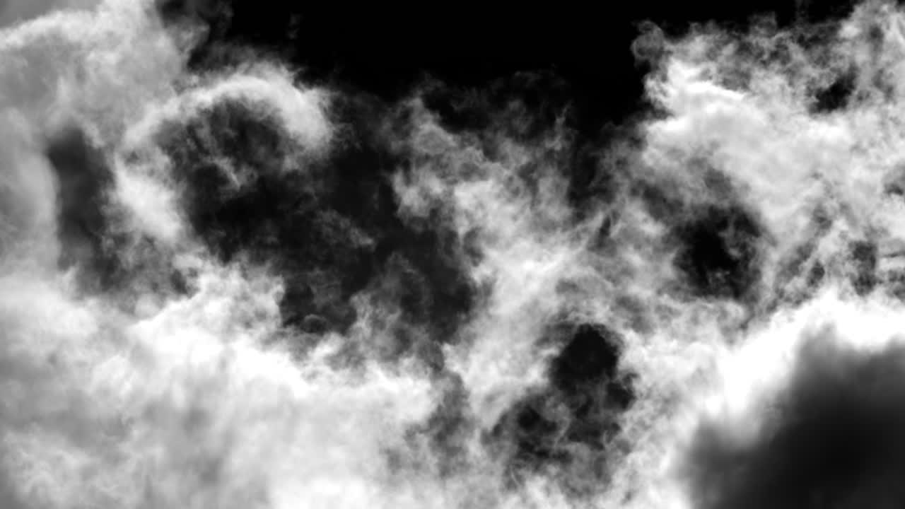 bw nubes en el cielo. - camara lenta