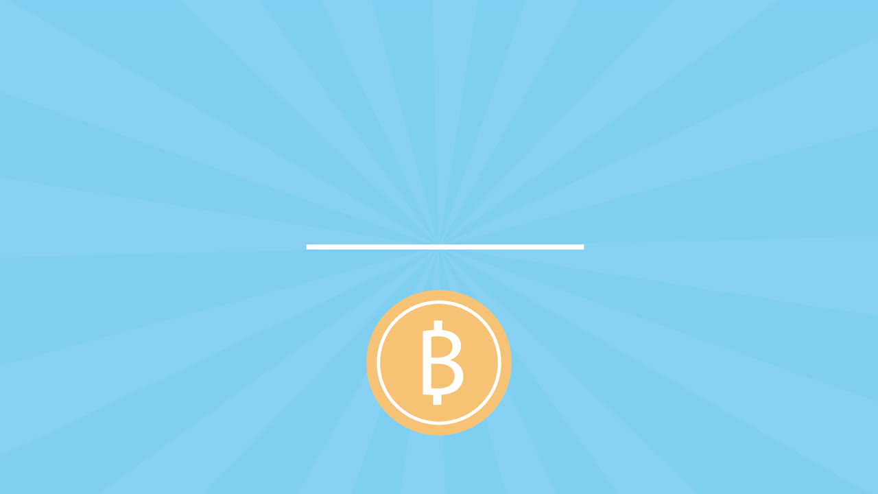 bitcoin virtual money video animation