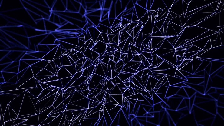 Abstract Blue Wireframe Background