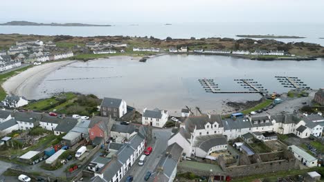 panorama of port ellen and bay, islay