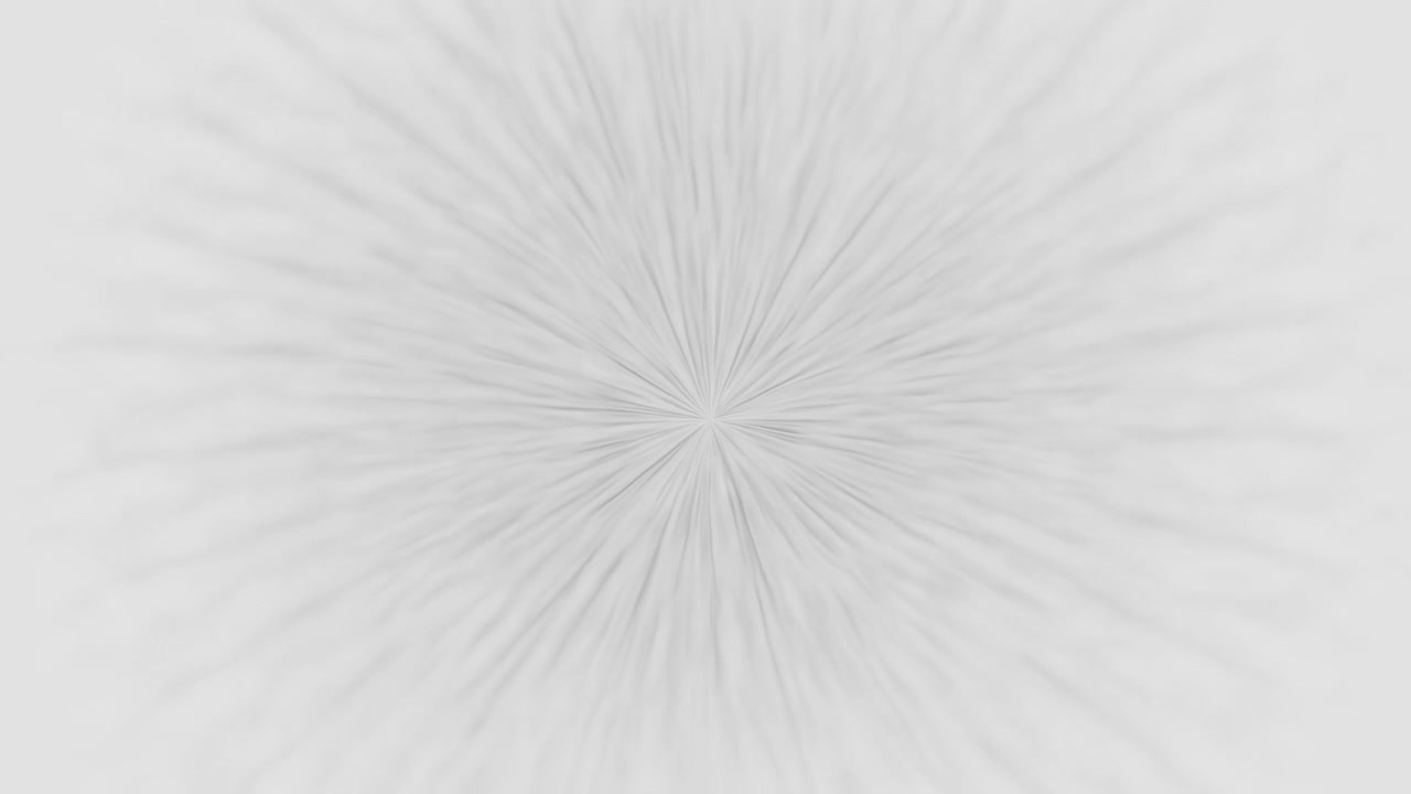 Close-up de uma superfície cinza pálida com finas dobras radiais convergindo perto do centro, depois se expandindo sob luz difusa para uma textura abstrata e calma.
