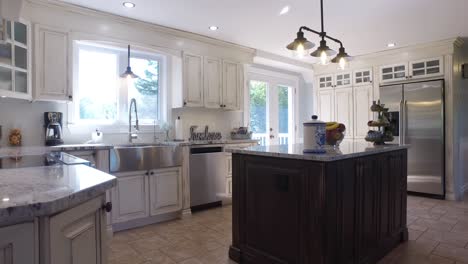 stylish country kitchen pov enter the room