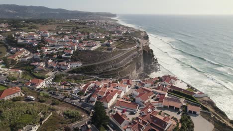 azenhas do mar town overlooking rocky atlantic coast of portugal