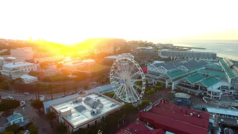 dusk over the victoria and albert waterfront