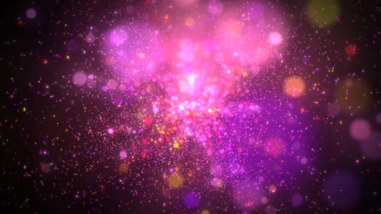 Glowing Particles Flow Animated Seamless Vj Loop With Beautiful Particles Strings Bokehs and Lights , Floating in the Atmosphere