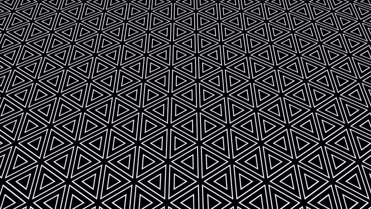 Graphic Pattern in Black and White that tilts up and moves.