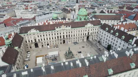 the innerer burghof in vienna, austria, showcasing its historic architecture and surrounding urban space