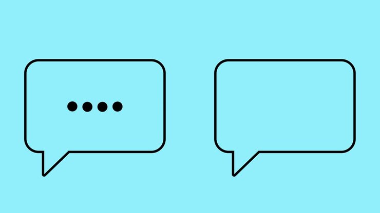 Speech bubbles, message clouds with circle loading bar animation, Alpha Channel (transparent background + Loop 4k)
