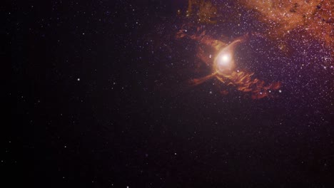 galaxia en un libre en el universo 4k