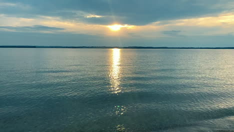 Cinematic-ocean-landscape-and-sunset-in-backgrund-during-covid19-pandemic-all-over-the-world