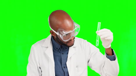 Science,-test-tube-and-and-sample-with-black-man