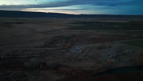 Aerial-Panoramic-View-Of-Countryside-Landscape-In-West-Texas,-United-States