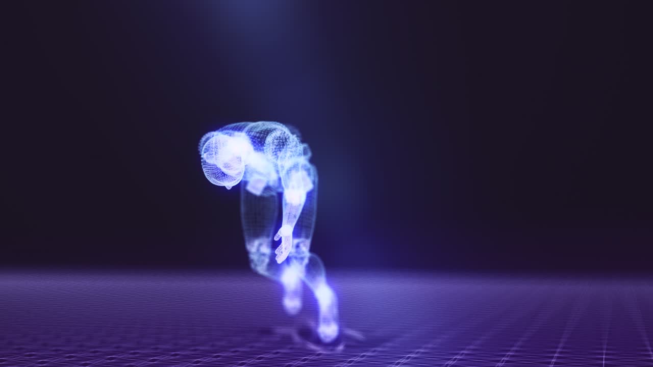 cuerpo humano de atleta de marco de alambre.