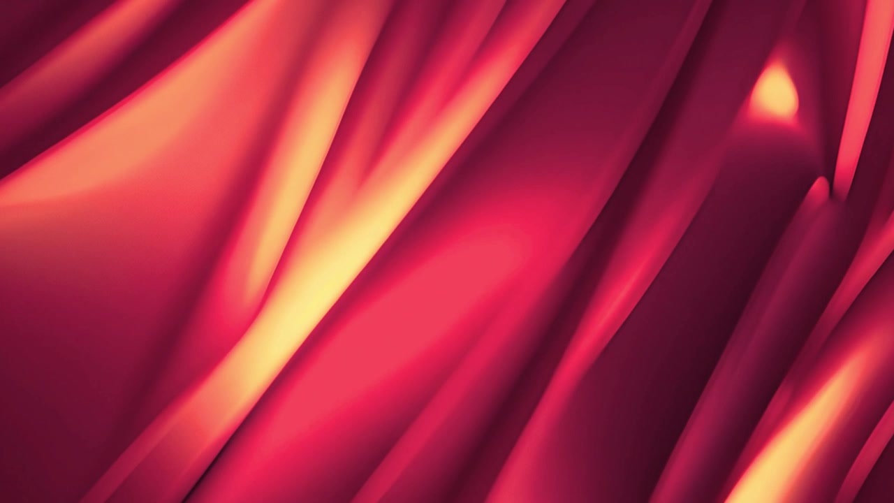 Abstract Background of Flowing Red and Gold Silk Fabric