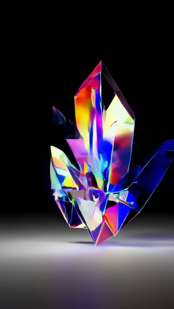 Colorful Abstract Crystal Structure