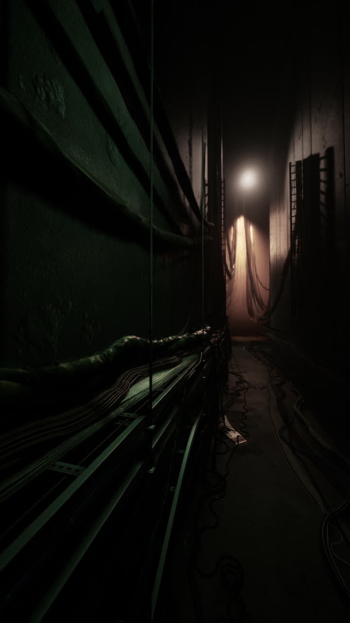 먼 빛으로 어두운 복도