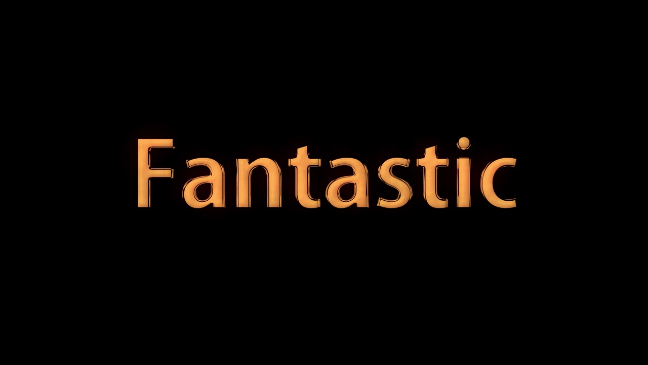 Fantastico messaggio di animazione testuale motion graphics