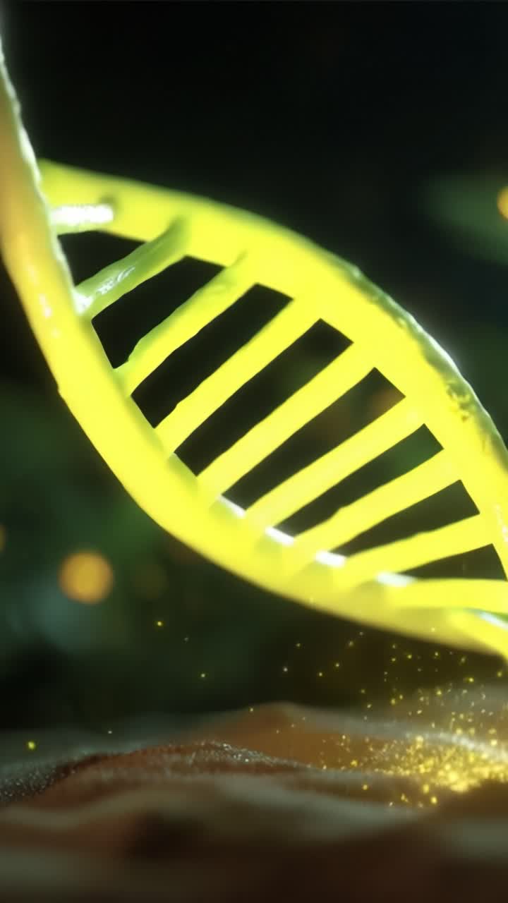 Illuminare il DNA: Un incredibile viaggio visivo attraverso le strutture genetiche, che rivela la bellezza e la complessità dei mattoni della vita e la loro presenza mistica.