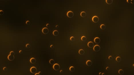 Animated-floating-circles-with-glowing-yellow-rim-light