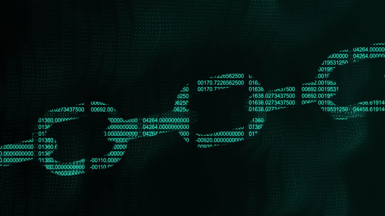 Animation of christmas decoration over dark background