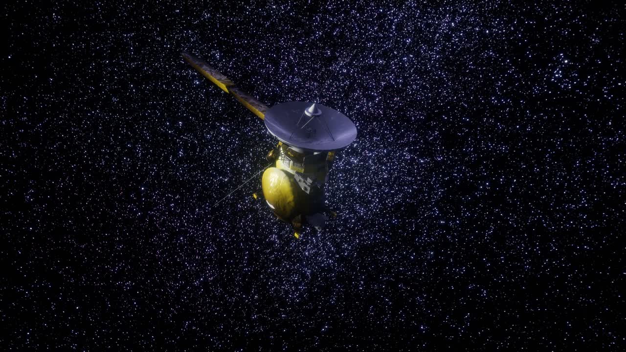 el satélite cassini se acerca a saturno.