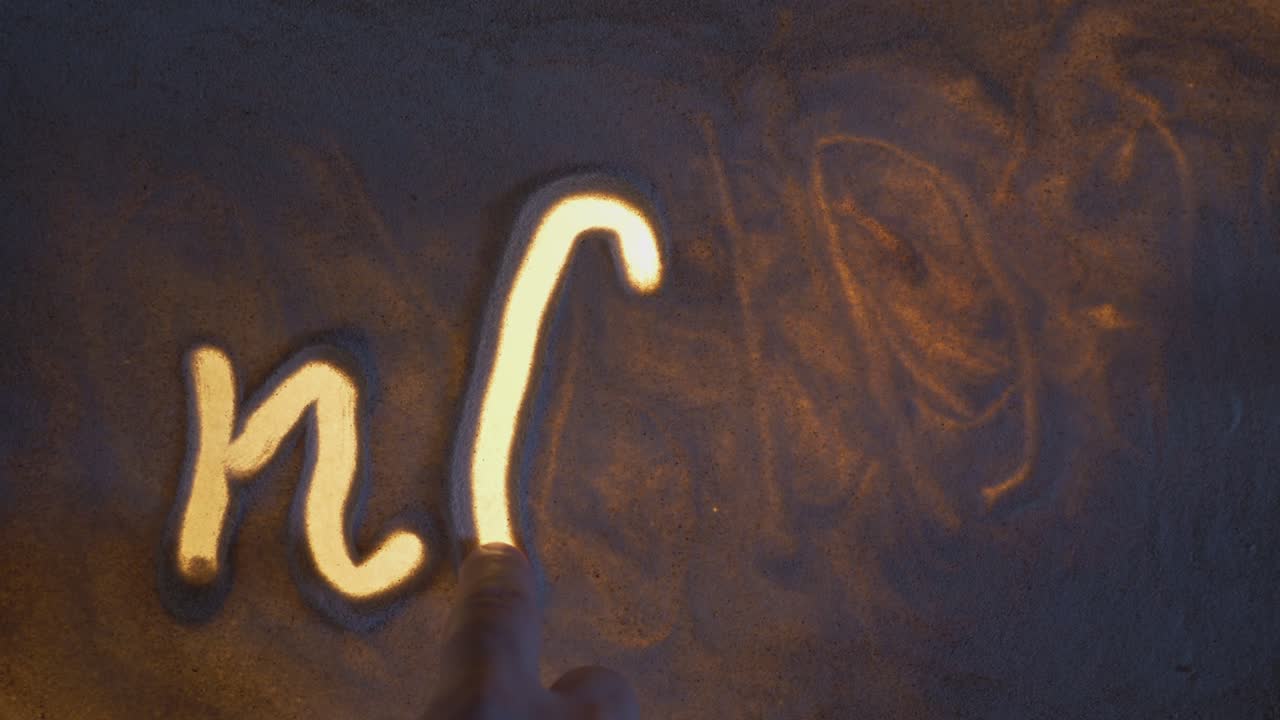 nCoV Inscription On The Sand