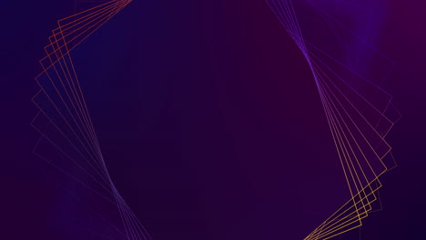 animación de la estructura 3d de líneas de red de colores brillantes que se mueven sobre un fondo oscuro