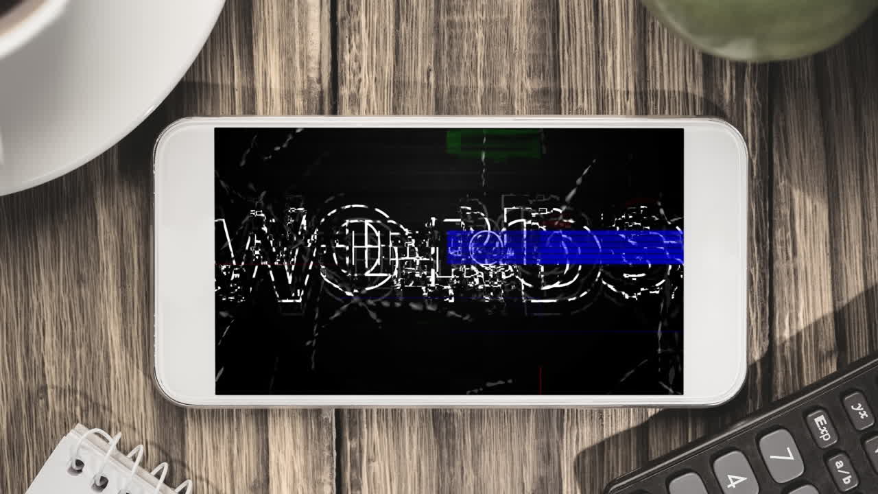 스마트폰에서 안하세요 문자 및 간섭의 애니메이션