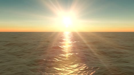 beautiful sunrise over the sea