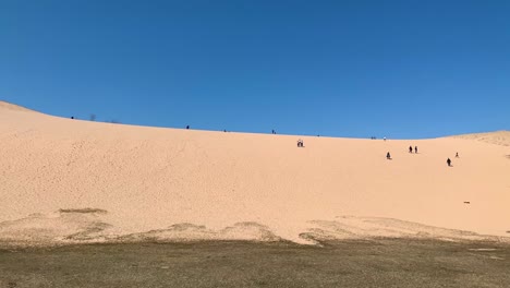 sleeping bear dunes national lakeshore on a sunny day