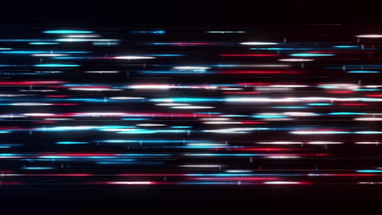 Tracce di luce al neon astratte
