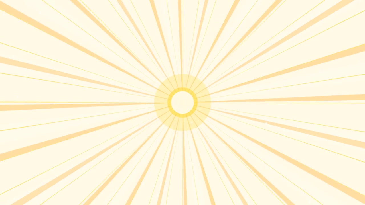 Abstract Yellow Sunburst Background Animation