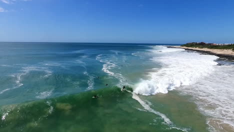 Aerial-view-of-wonderful-coastline-